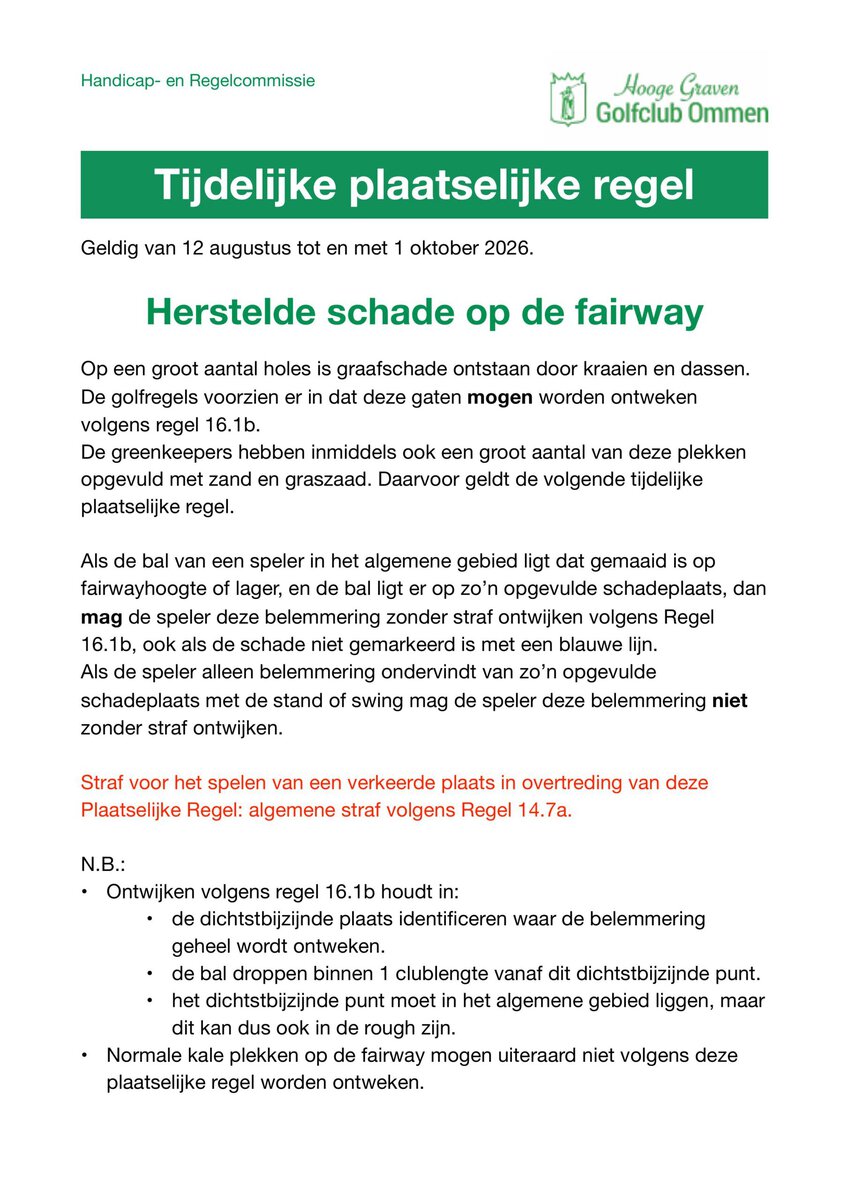 2026 08 12 Tijdelijke Plaatselijke regel baanschade